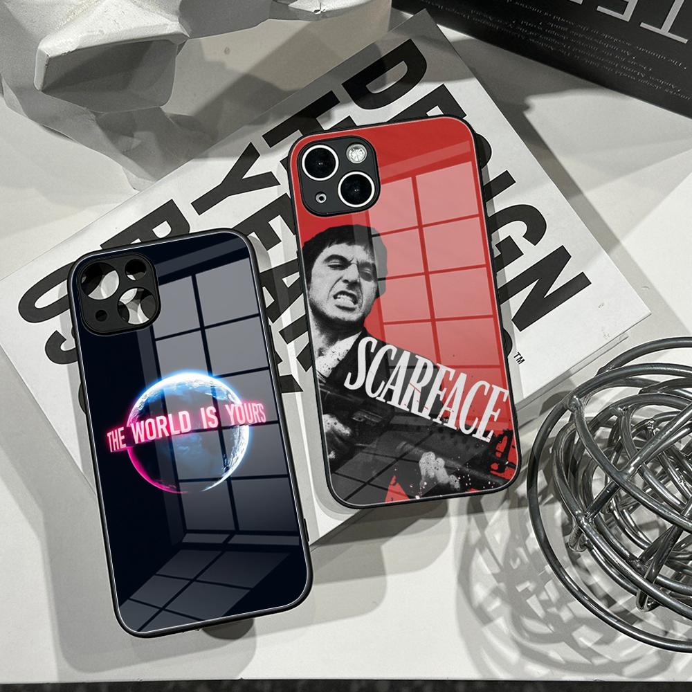 Apple Iphone 15 Pro Max - Casing Ponsel S-Scarface 1983 Pacino Movie,